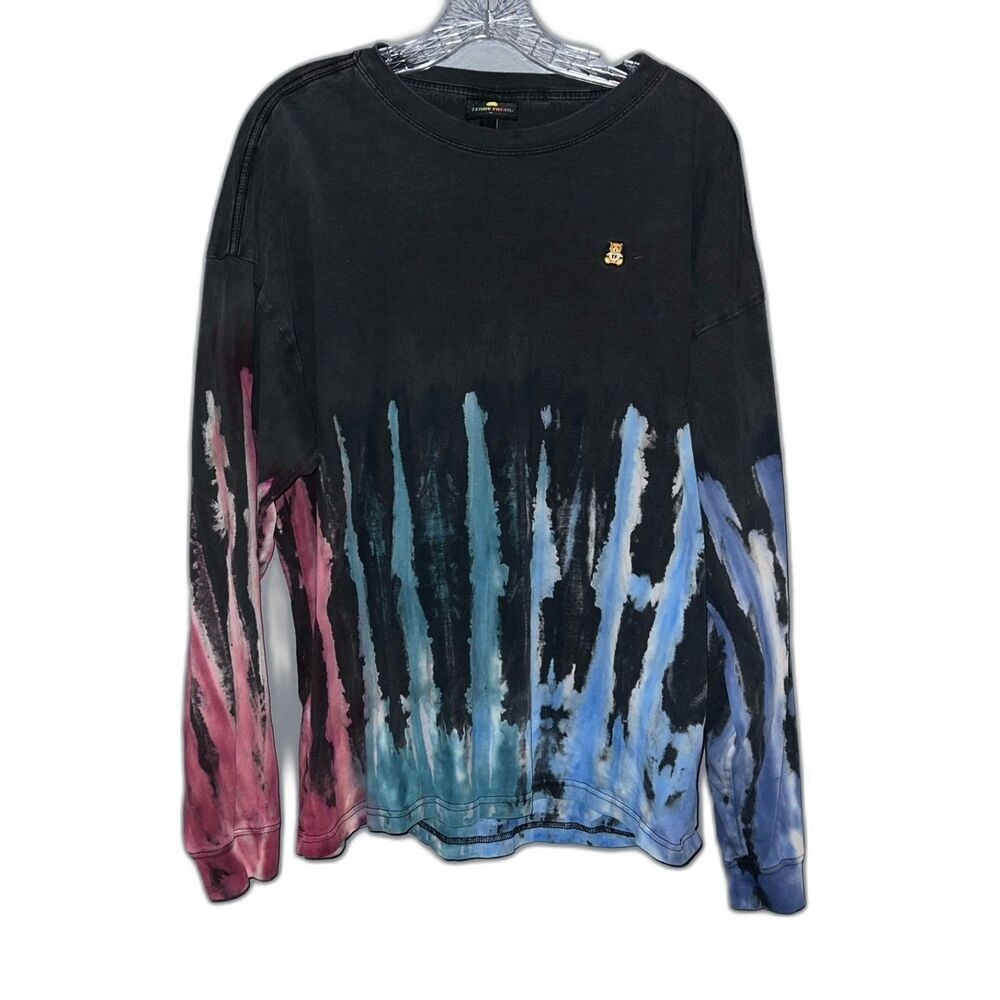 Teddy Fresh Tye-Die Long Sleeve Top Size Medium